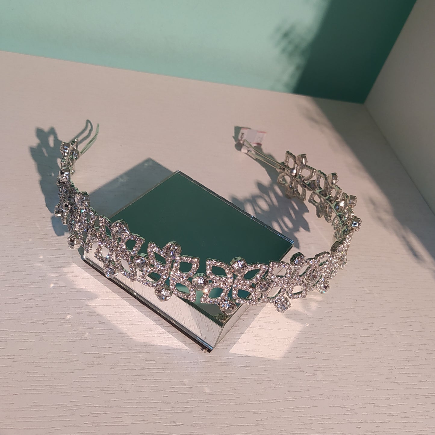 Tiara folhas com cristais 12D55EE