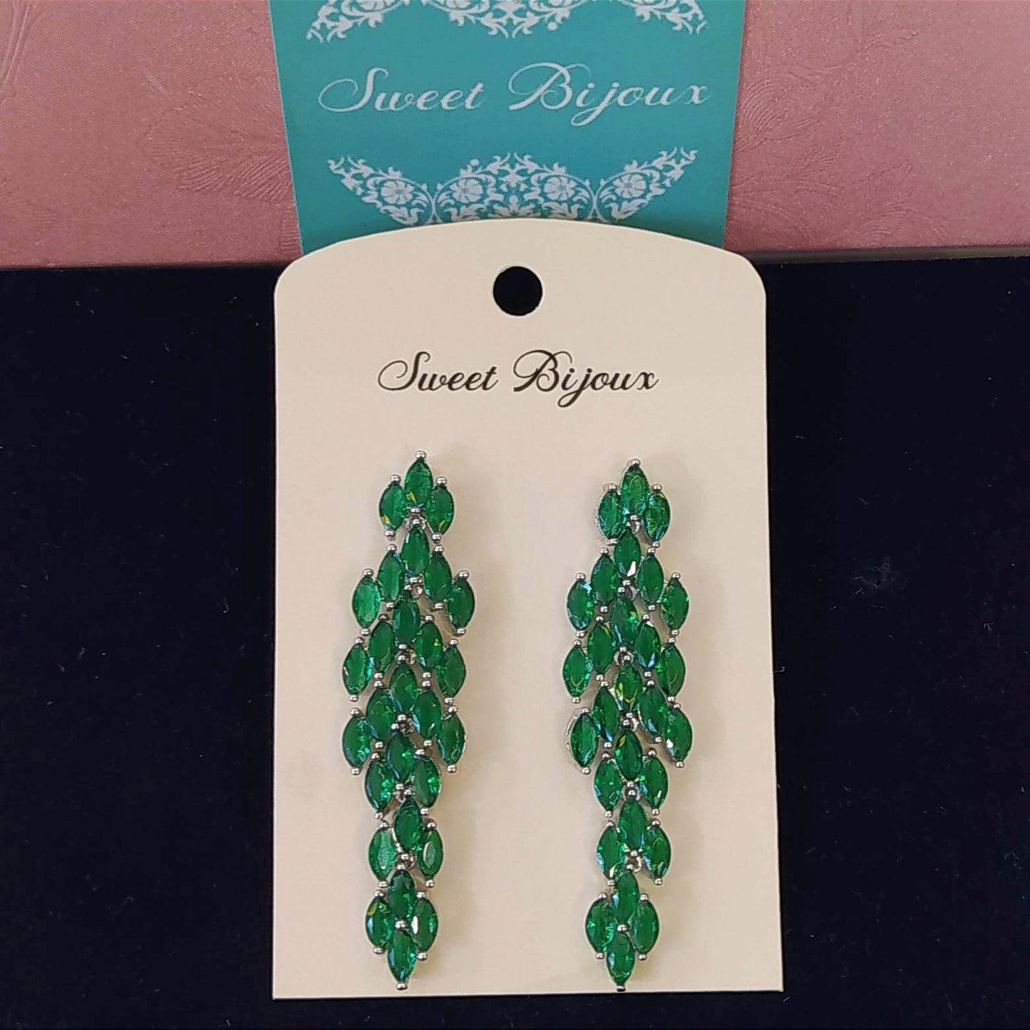 Brinco navetes de zircônia 134FA1A