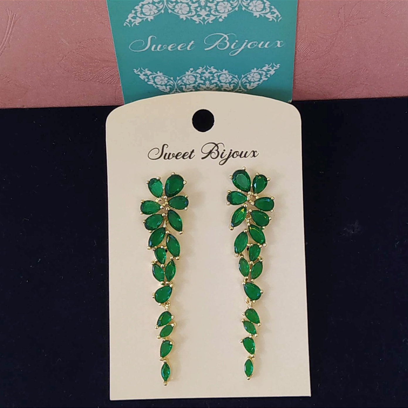 Brinco navetes de zircônia 13469D0