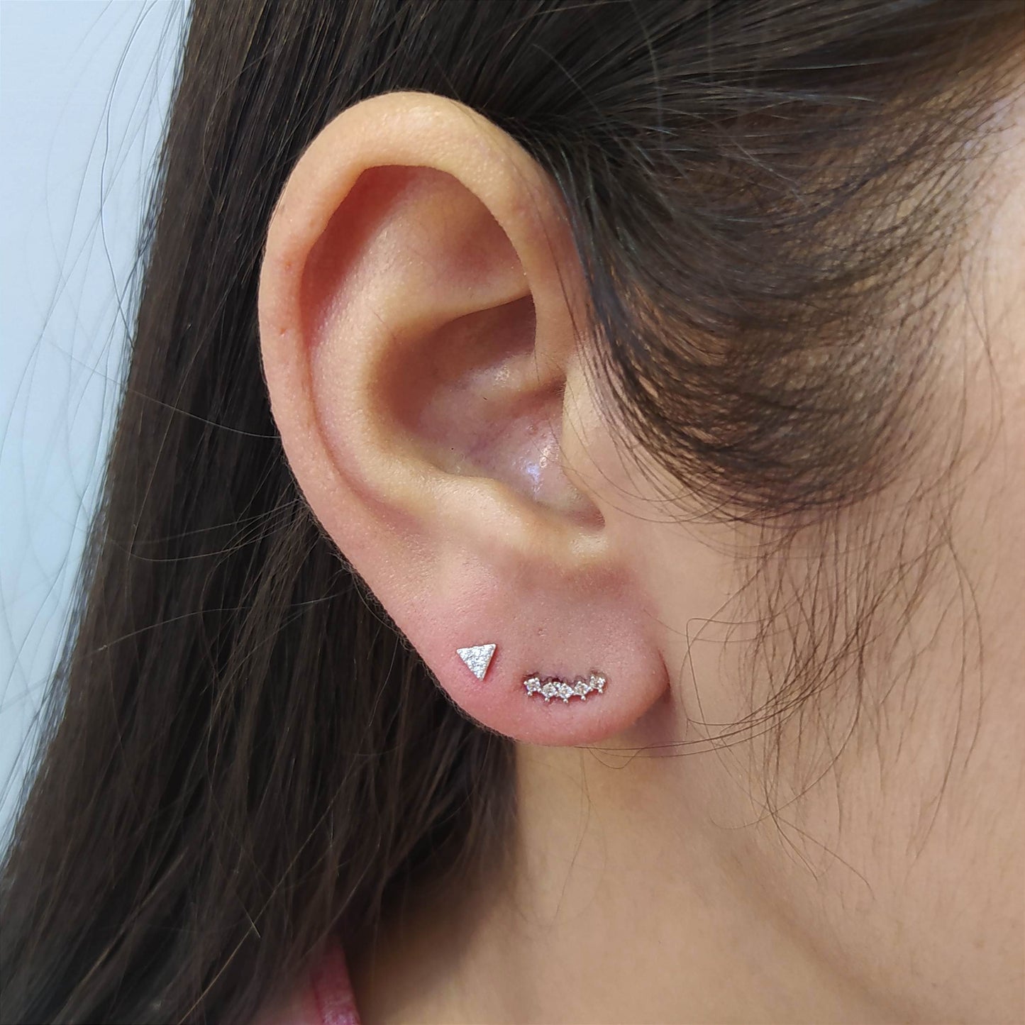 Brinco triângulo de zircônia 1CE7372