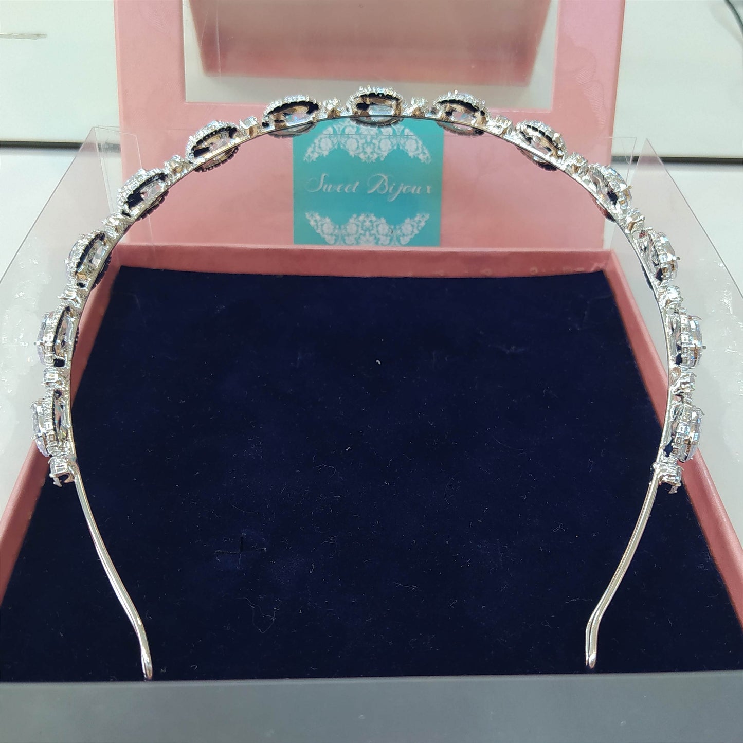 Tiara oval de zircônia 1DE518A