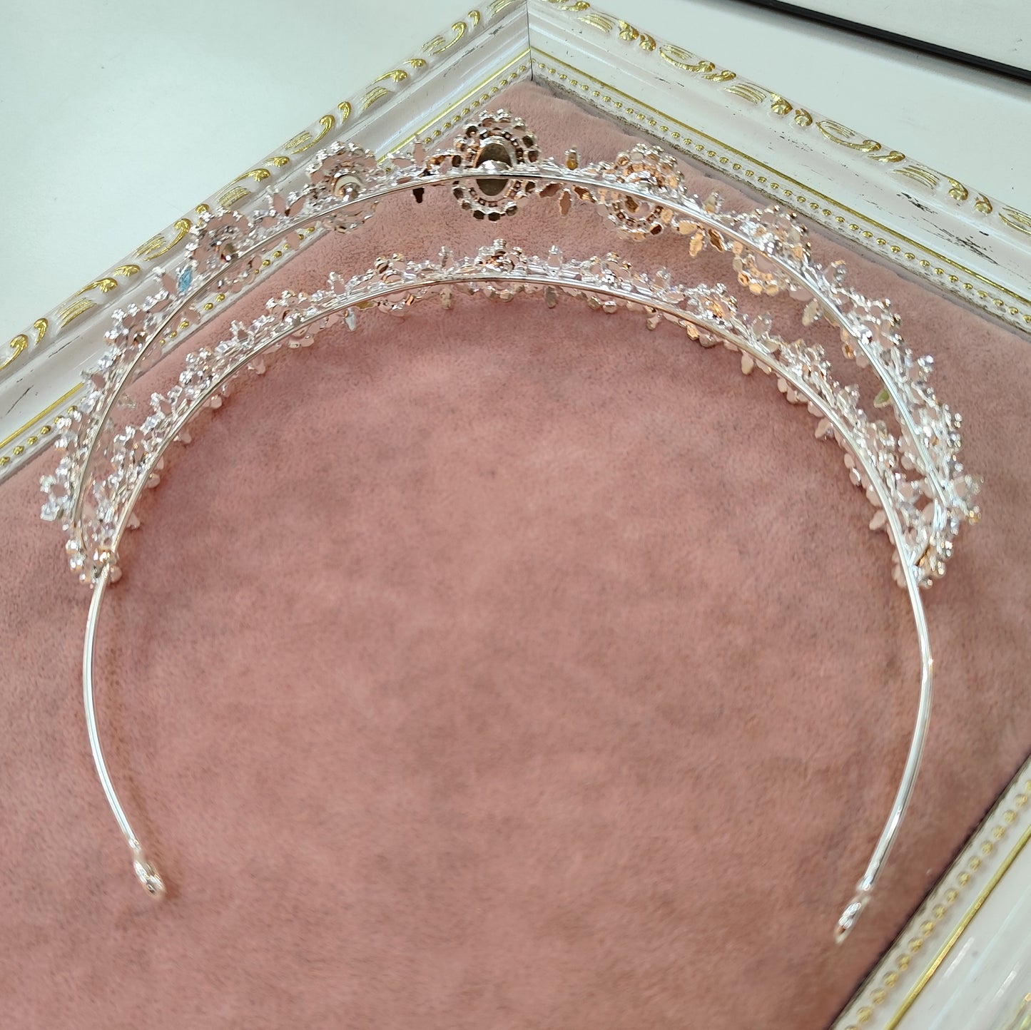 Tiara dupla de zircônia 202397E