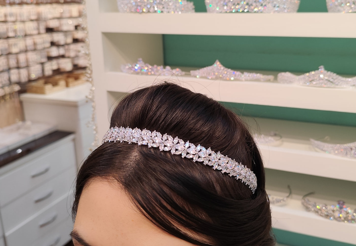 Tiara de zircônia 2032909