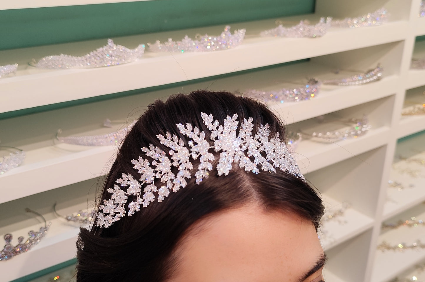 Tiara maleável de zircônia 2033C86