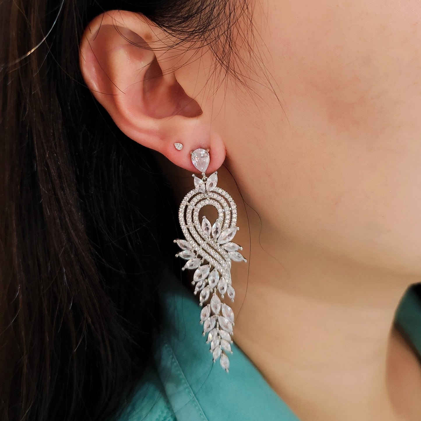 Brinco navetes de zircônia 1CDF975