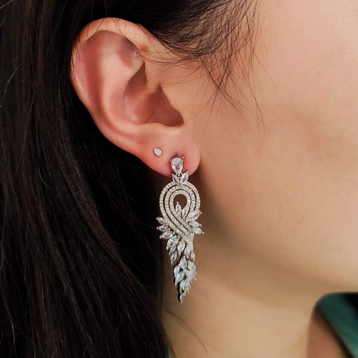 Brinco navetes de zircônia 1CE4737