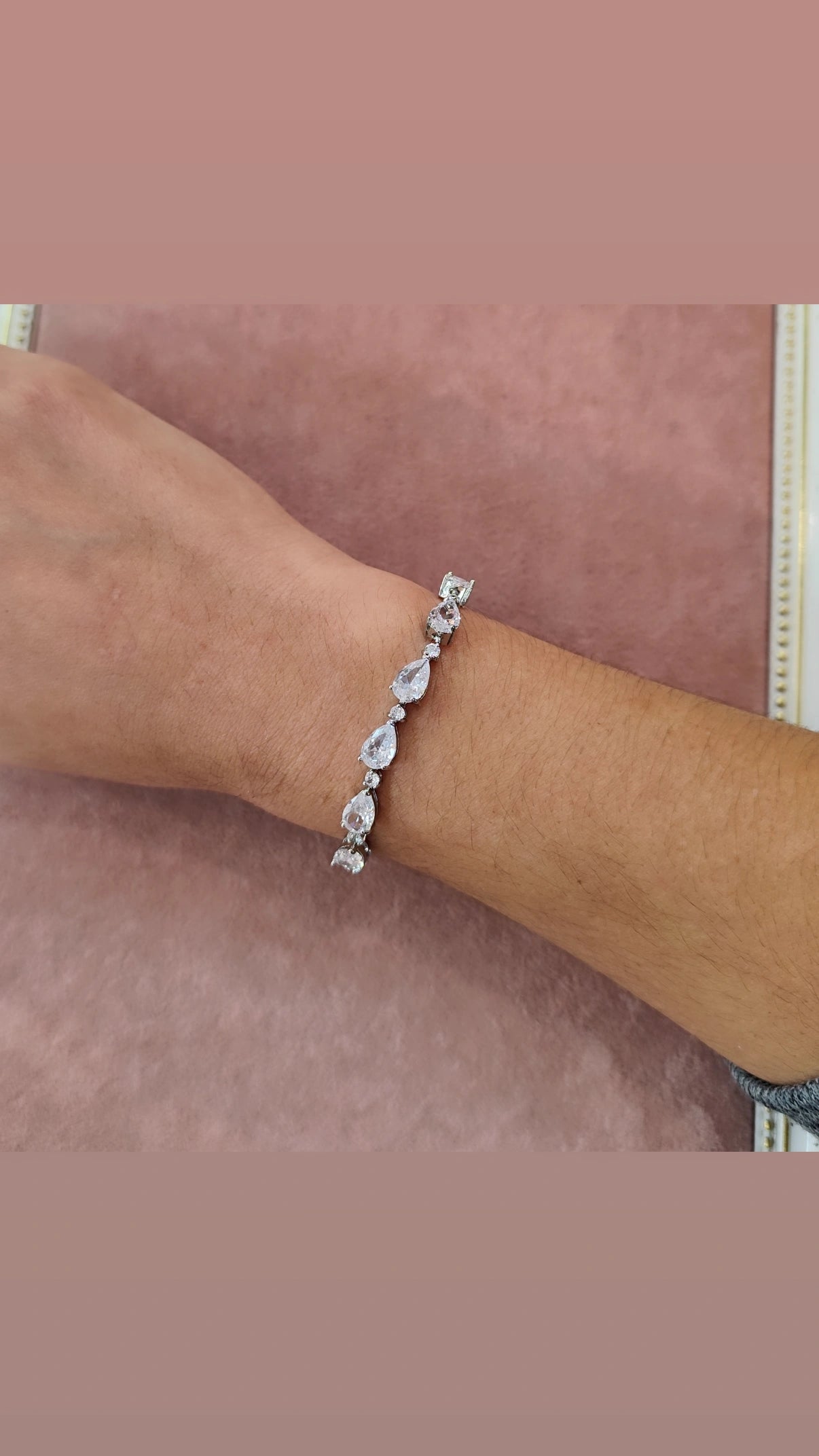 Pulseira gota de zircônia 2065C05