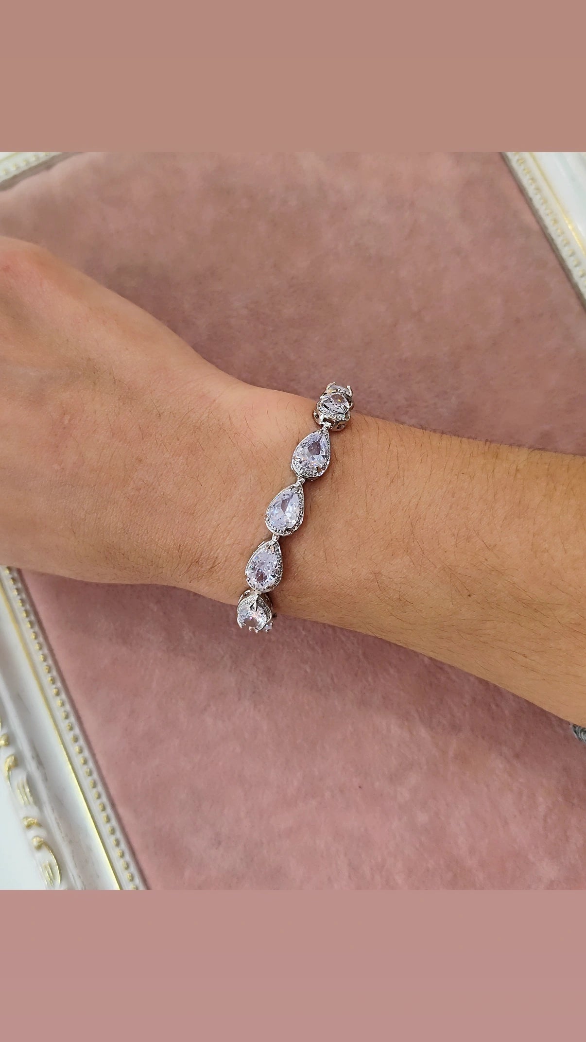 Pulseira gota de zircônia 2065C28