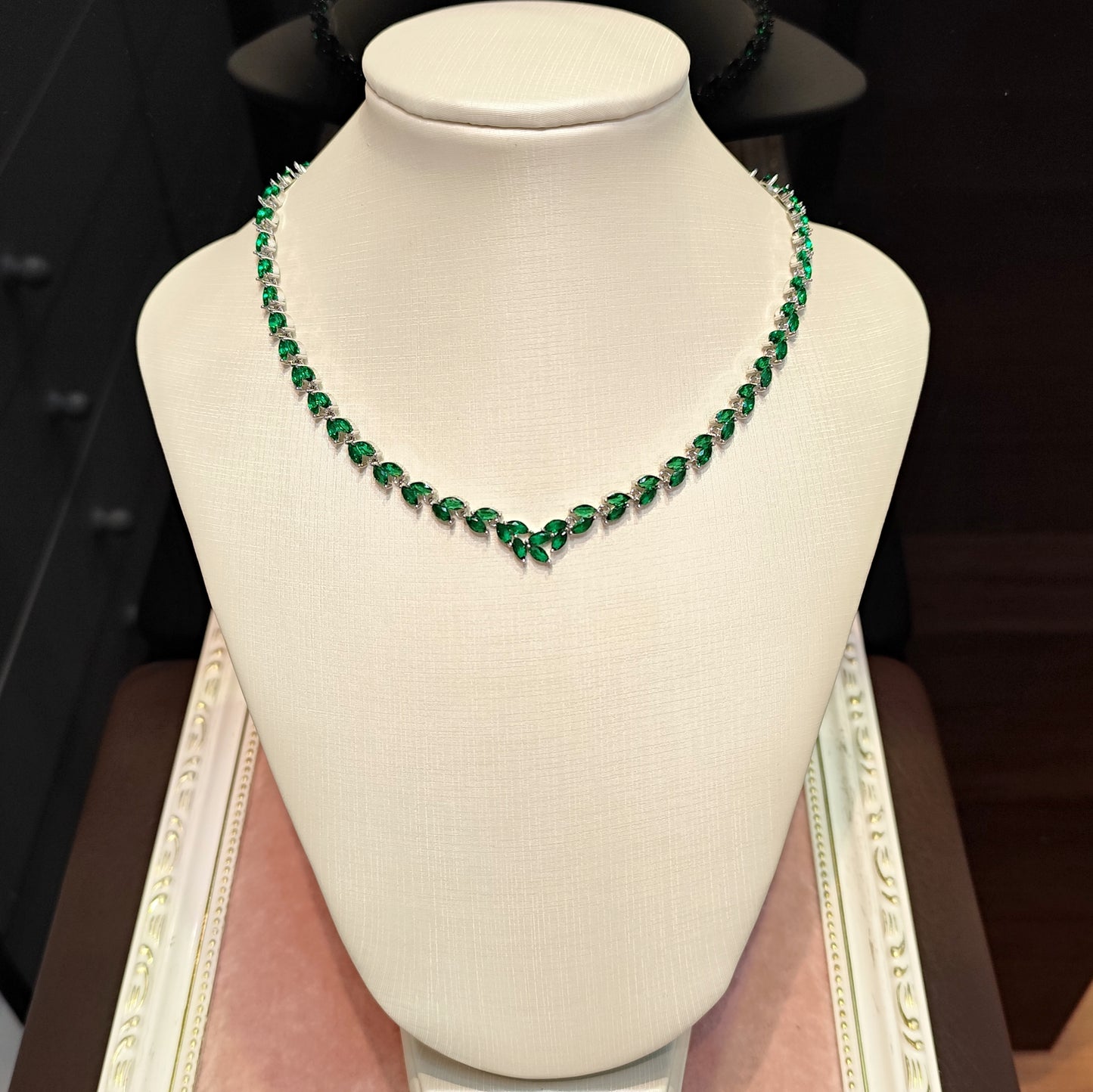 Colar de zircônia verde 2075ADD