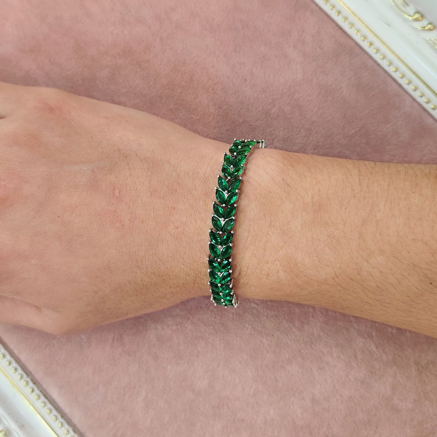 Pulseira de zircônia verde 207F522