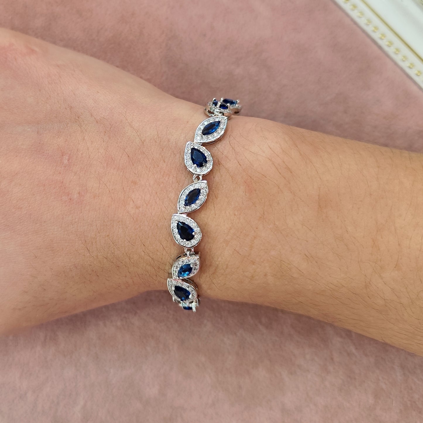 Pulseira de zircônia azul 207F595
