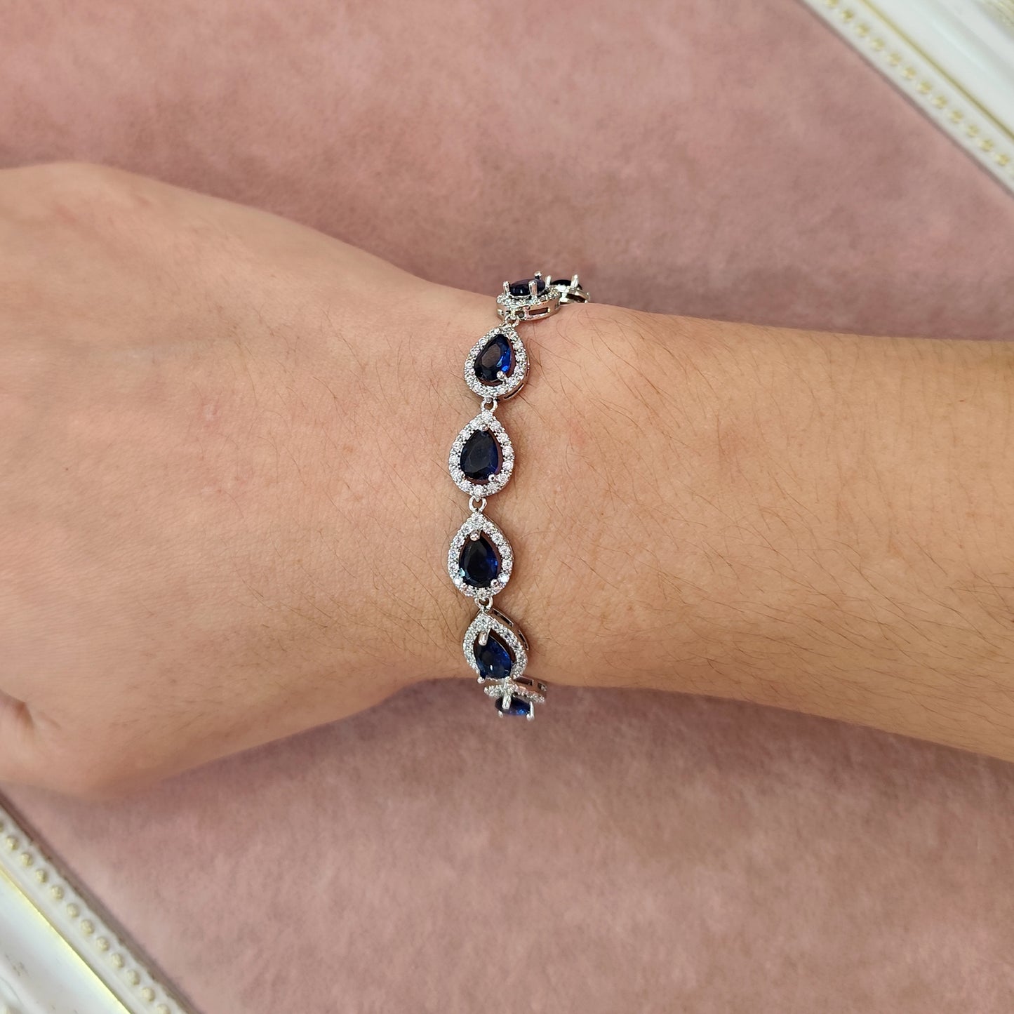 Pulseira de zircônia azul 207F541