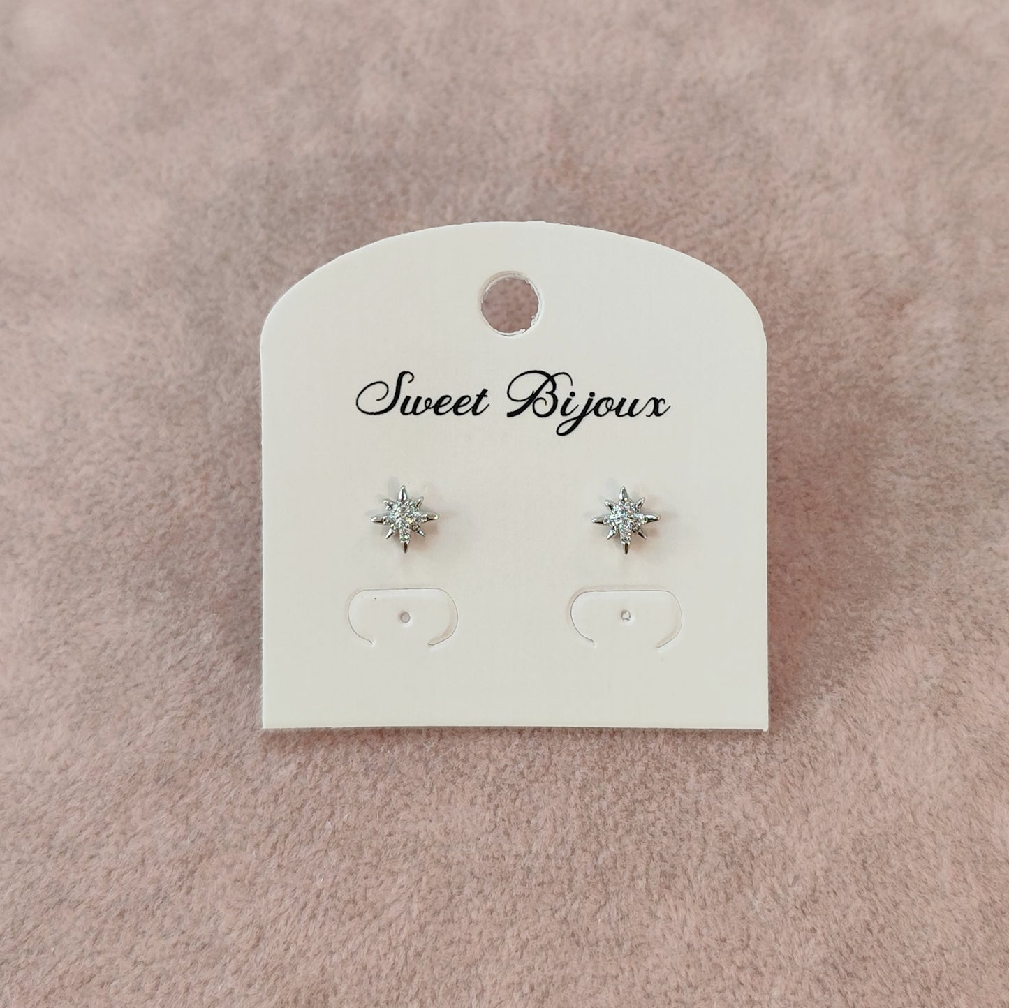 Brinco estrela P de zircônia 1CE9525