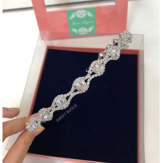 Tiara de noiva com zircônia 14AEB4B