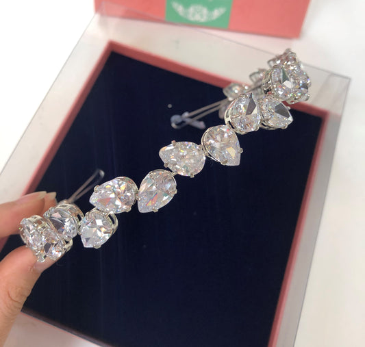 Tiara de noiva com zircônia 1368803