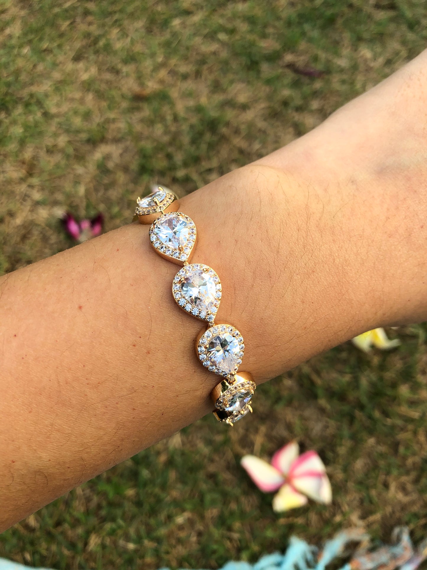 Pulseira gota de zircônia 1CDAFA8