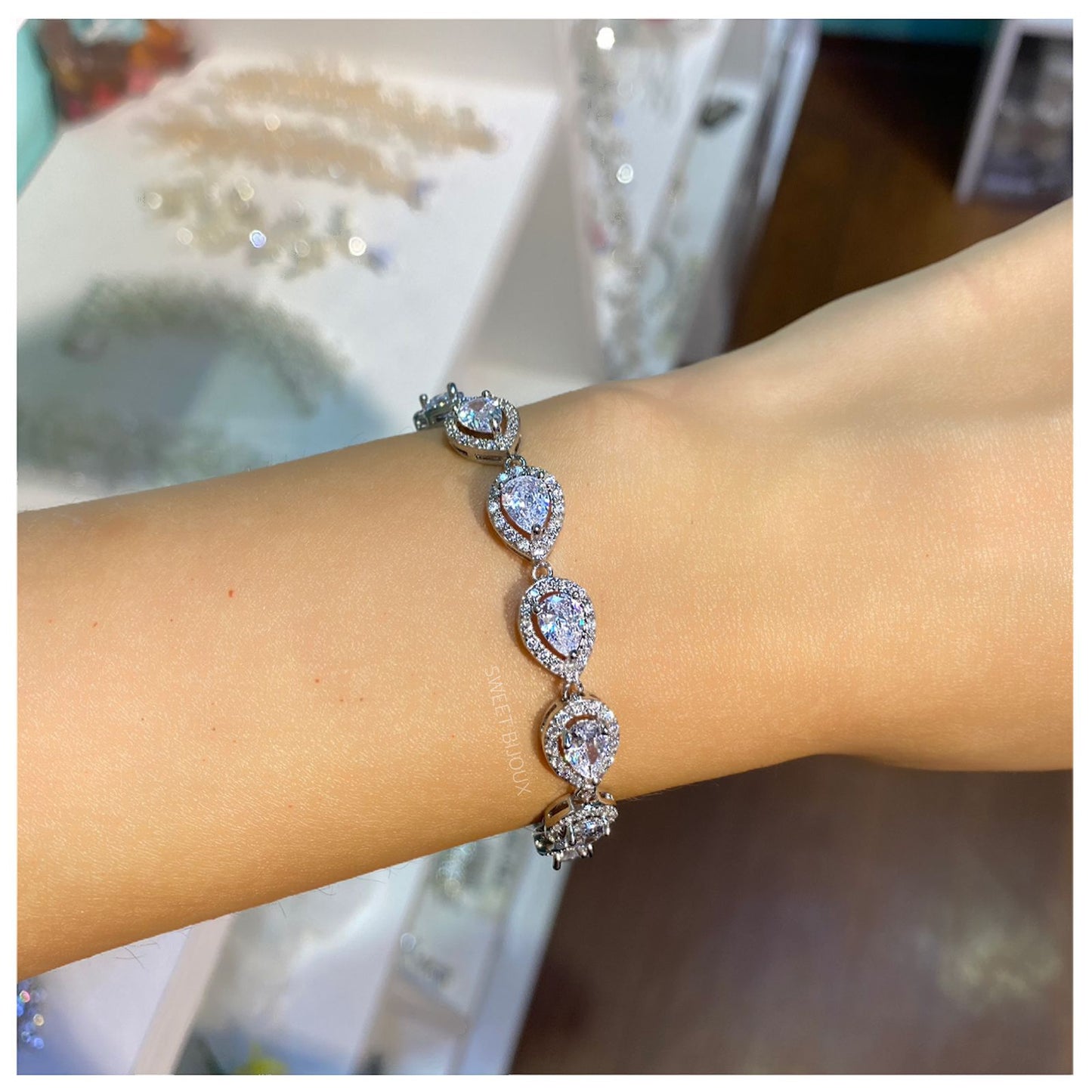 Pulseira gota de zircônia 2065A2C