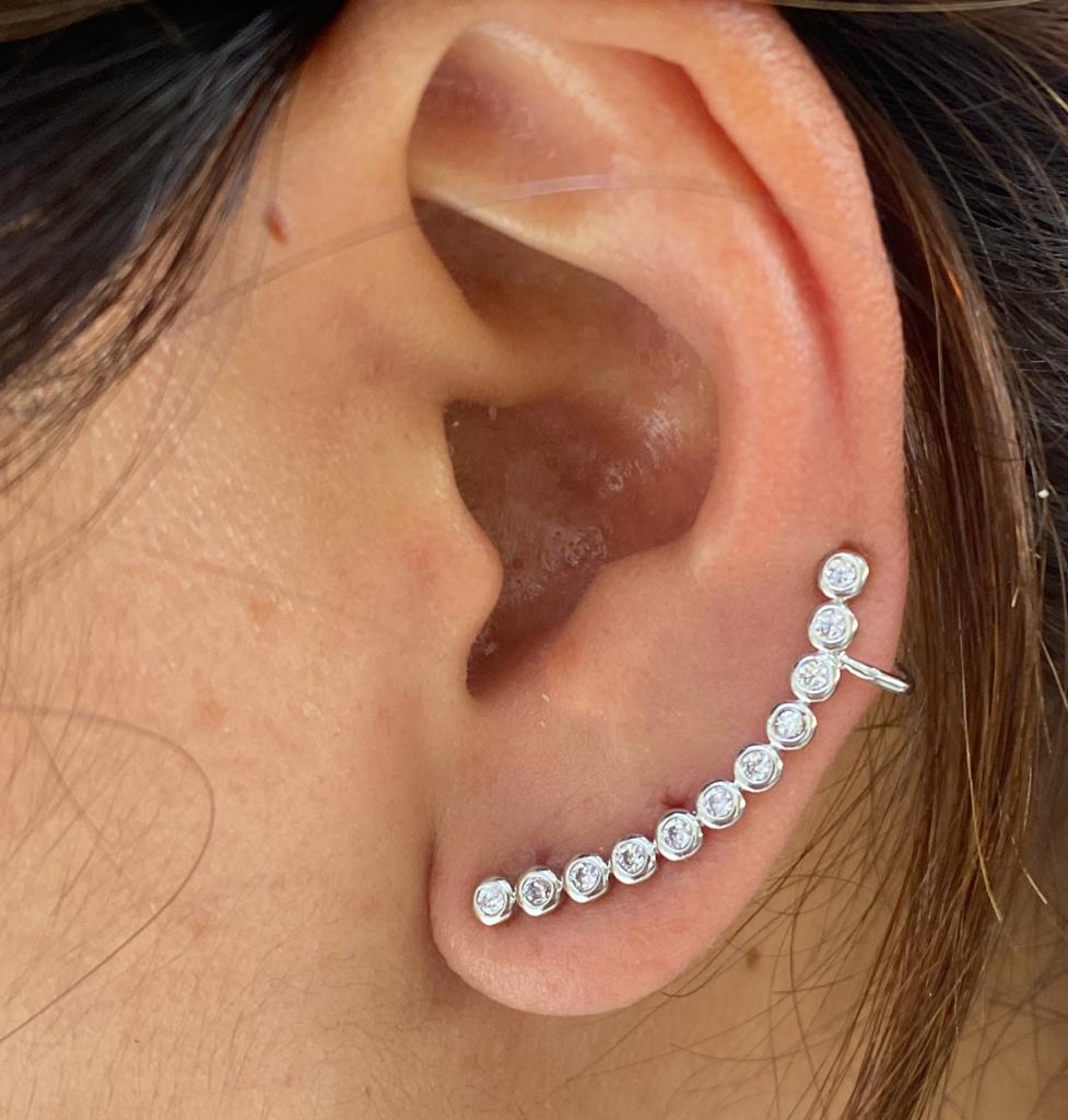 Brinco earcuff de zircônia 1B1B6D5