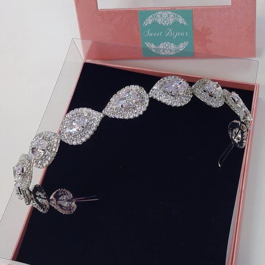 Tiara gotas de zircônia clássica 16B7D0B