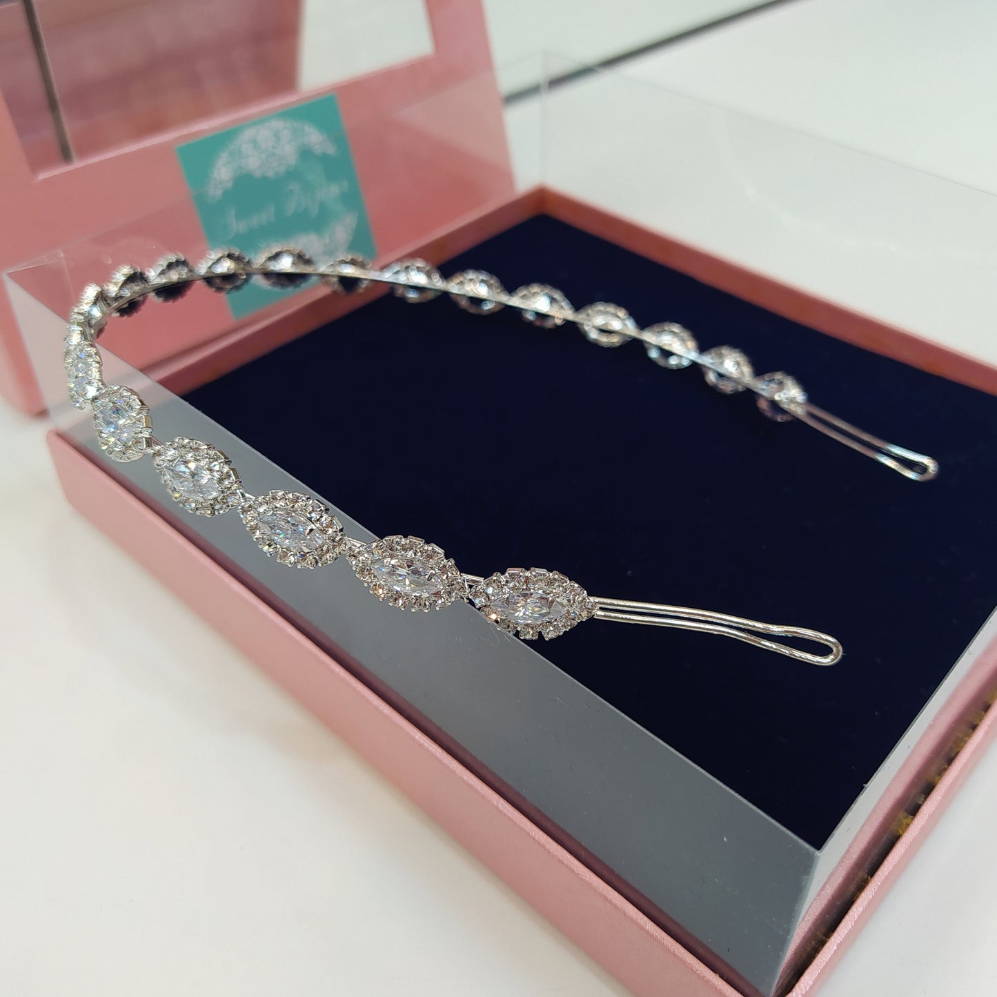 Tiara de noiva com zircônia 176B66D