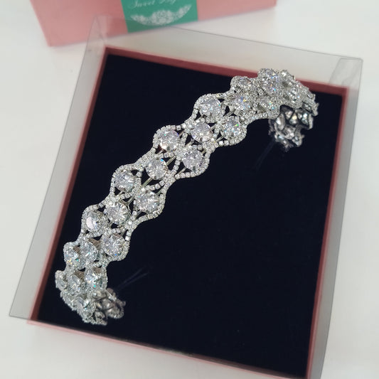 Tiara de noiva com zircônia 17B2A33