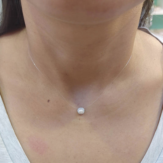 Colar ponto de luz de pérola 1AFE2A0