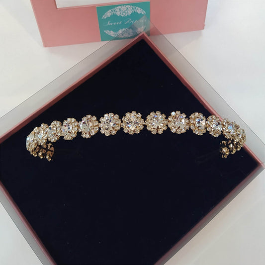 Tiara de cristais dourada 1C7BD2E