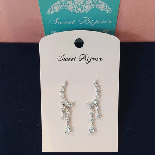 Brinco earcuff de zircônia 1D65546
