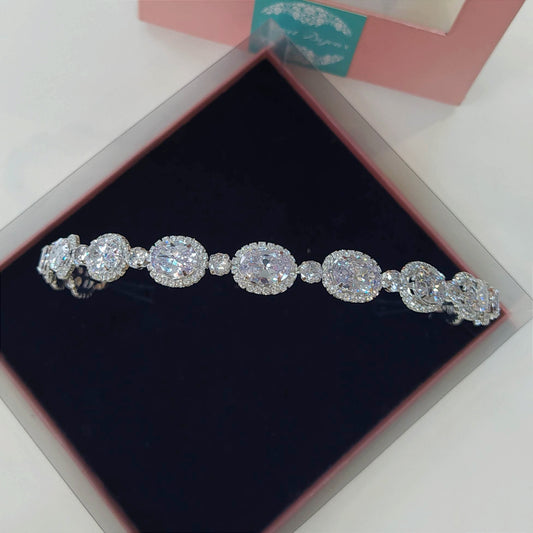 Tiara oval de zircônia 1DE518A