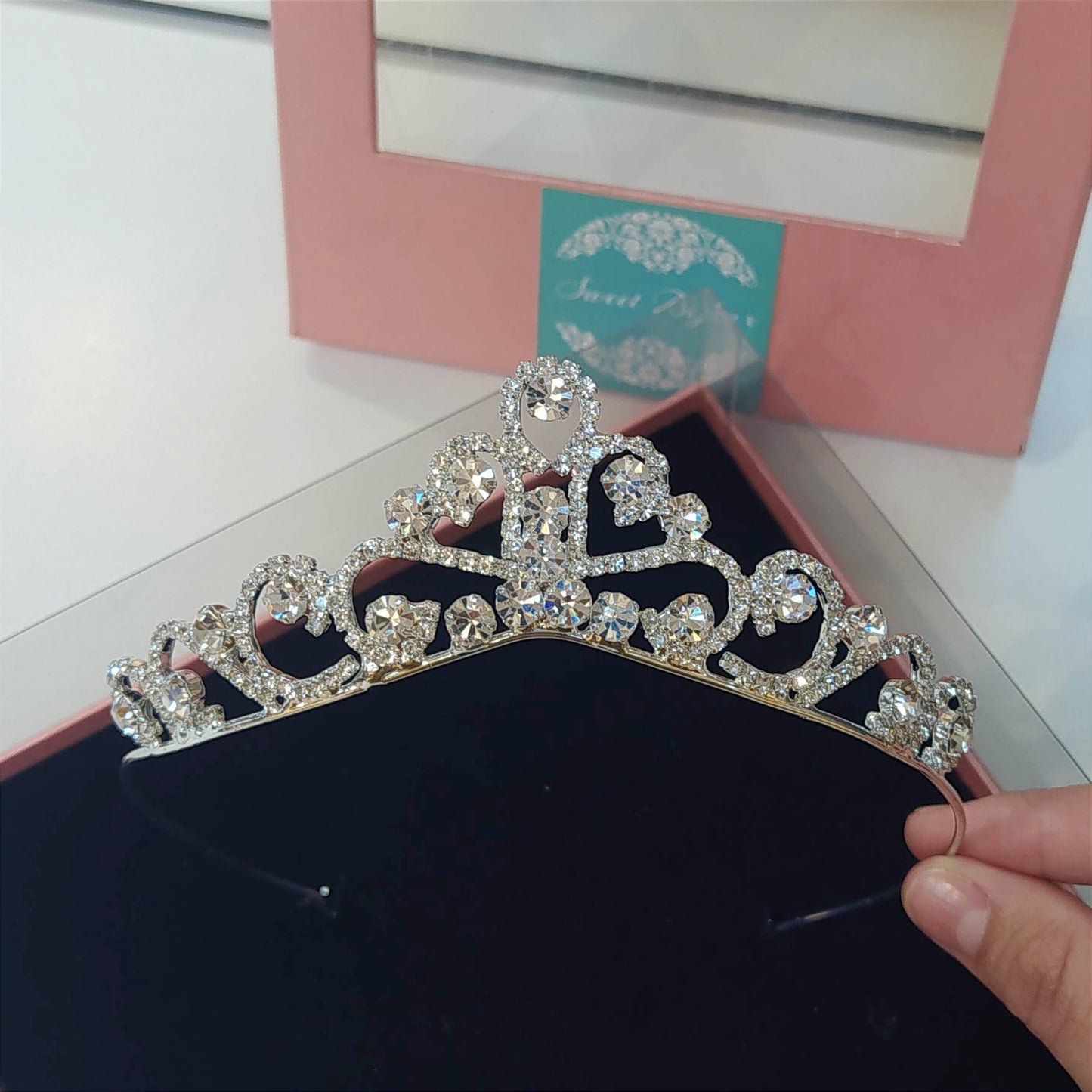 Coroa de Daminha com Cristal 1E65CD4