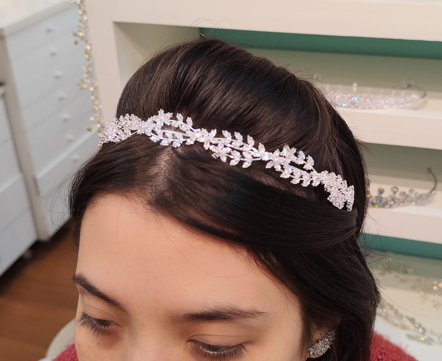 tiara de zircônia 203144A