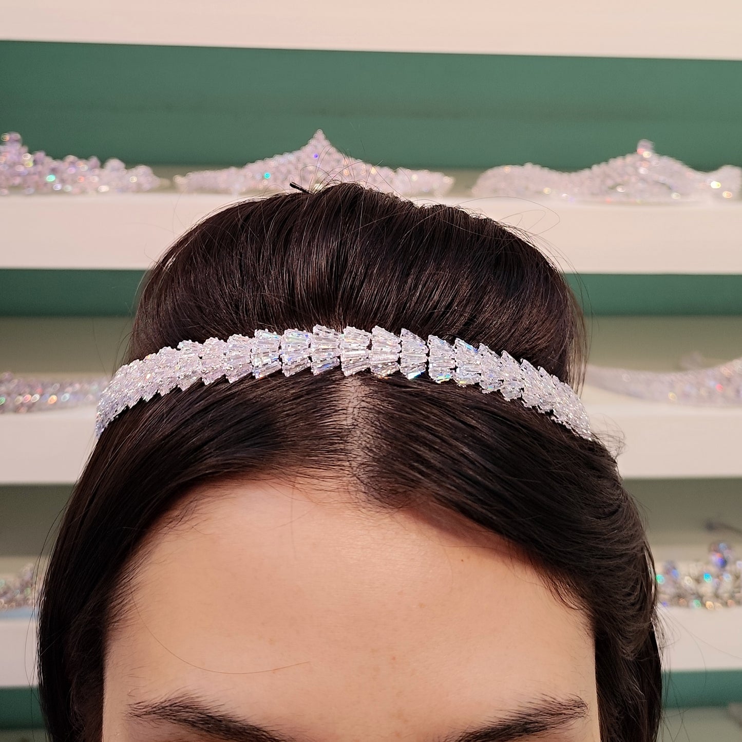 Tiara de zircônia 20328D9