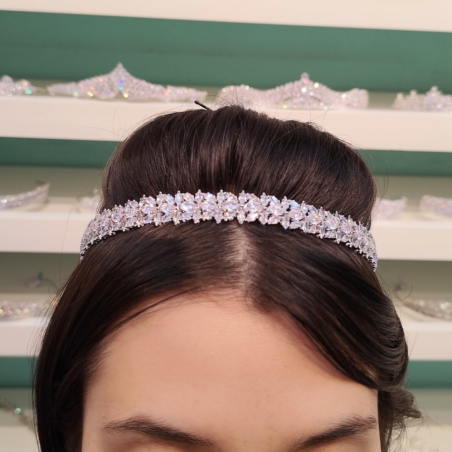 Tiara de zircônia 2032909