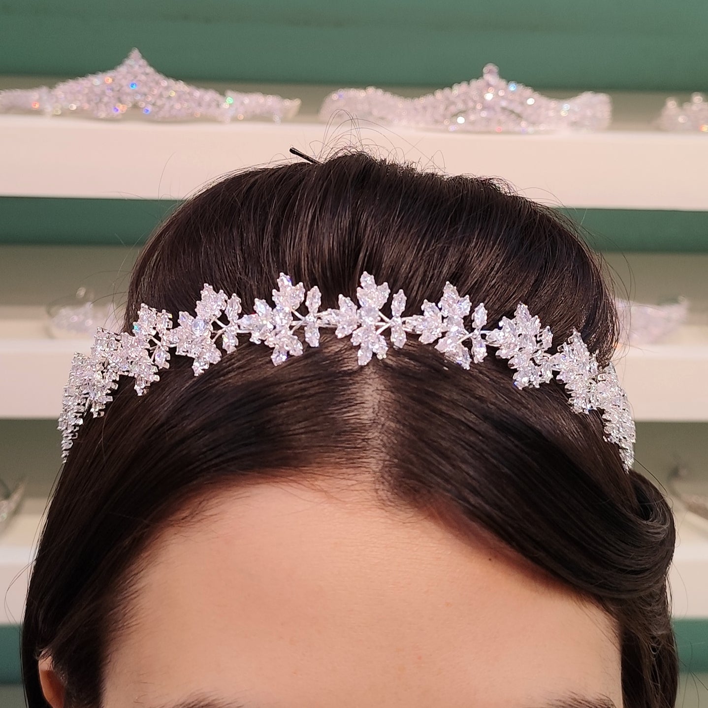 Tiara de zircônia 20328BC
