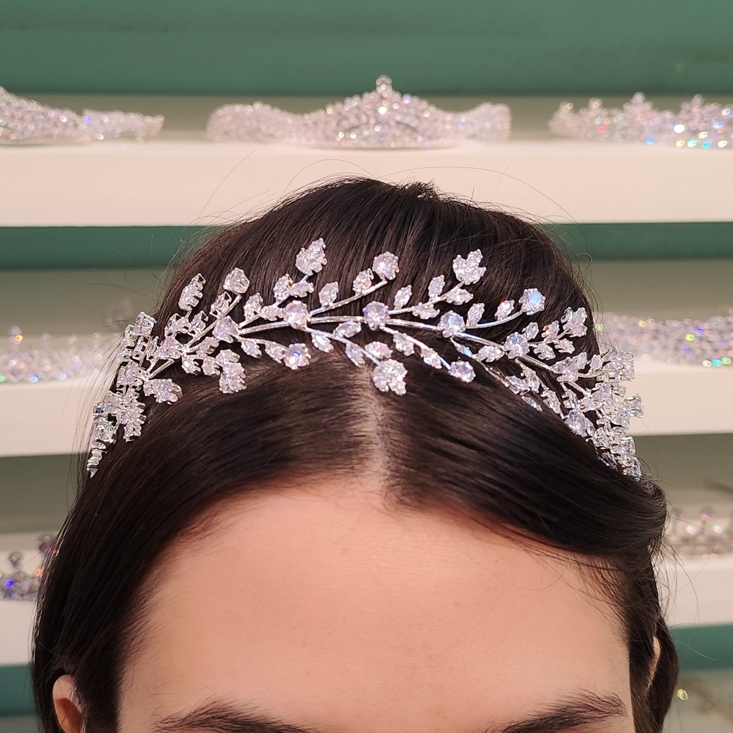 Tiara de zircônia 2033C7E