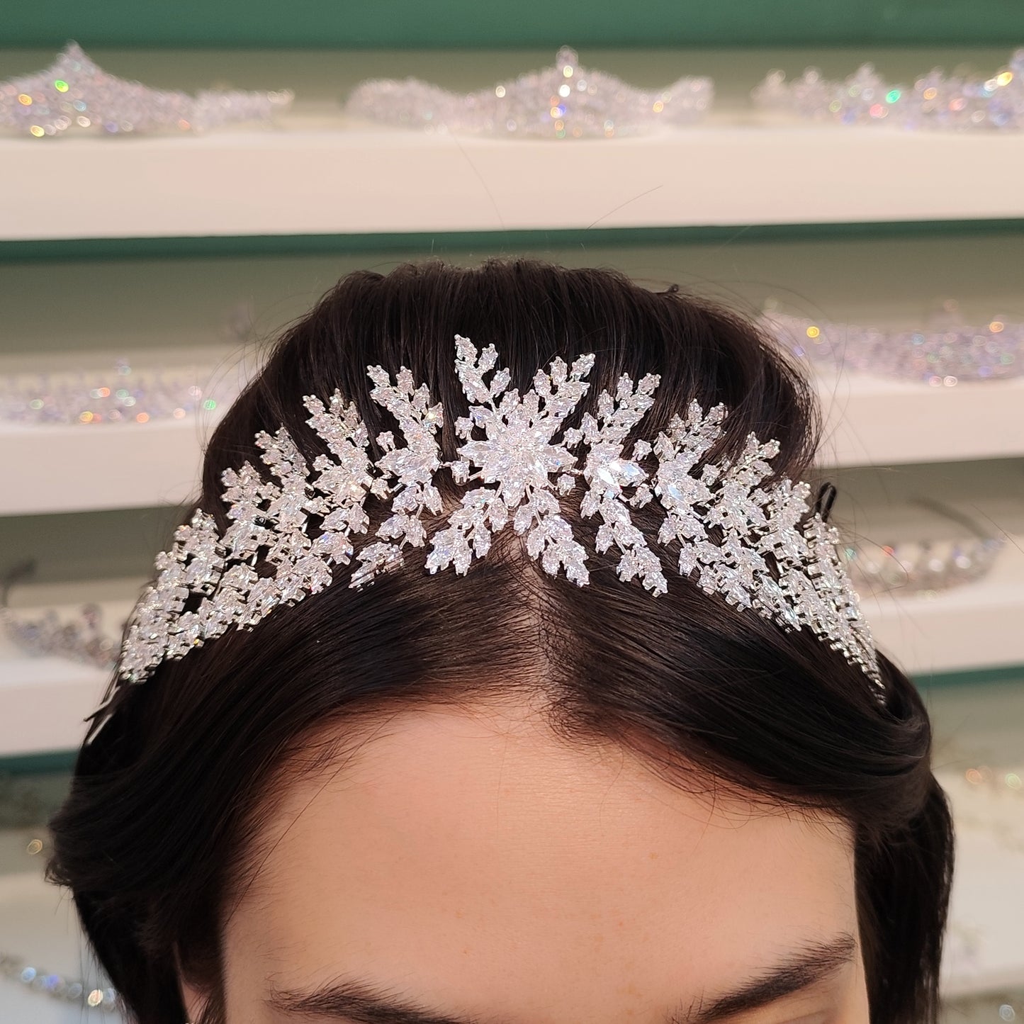 Tiara maleável de zircônia 2033C86