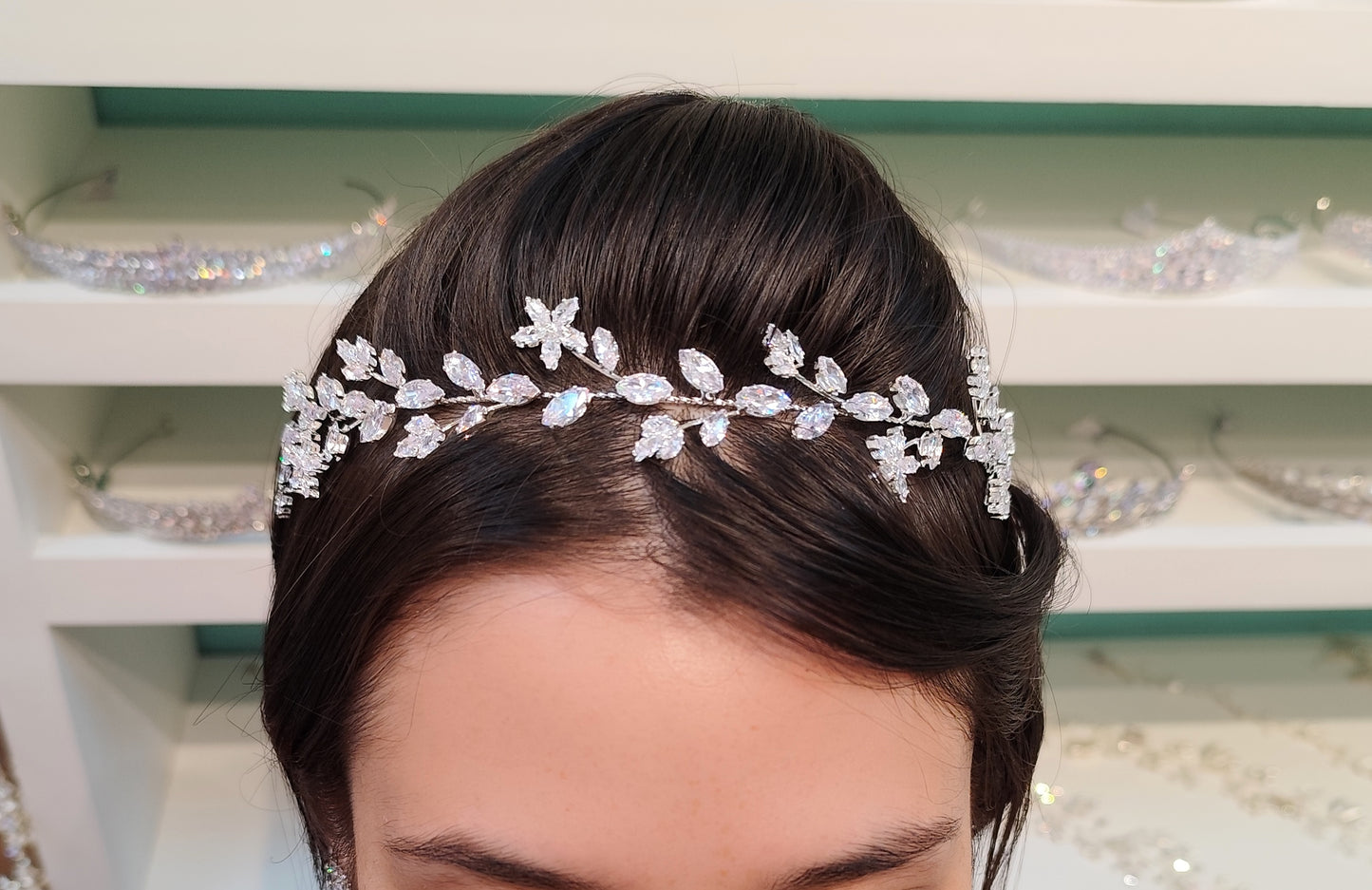 Tiara maleável de zircônia 2035C80
