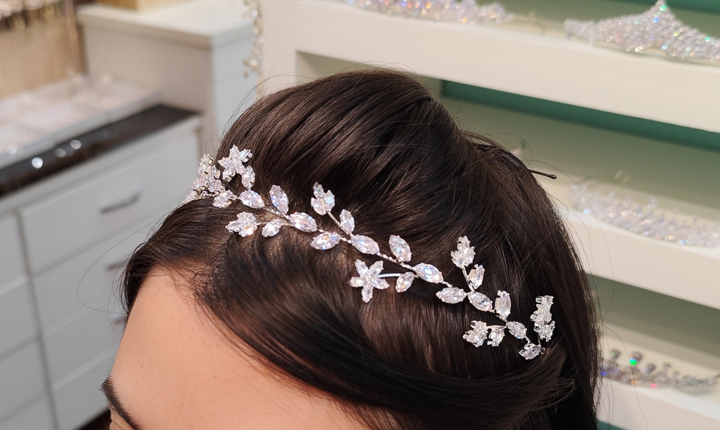 Tiara maleável de zircônia 2035C80