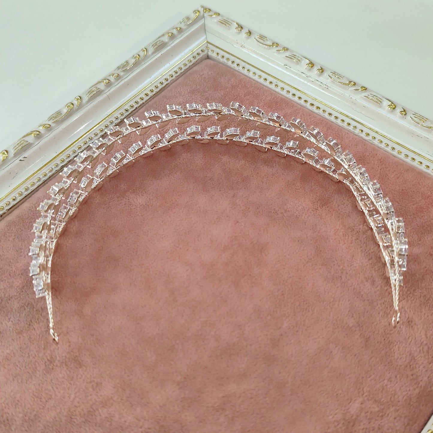 Tiara dupla de zircônia 2031360