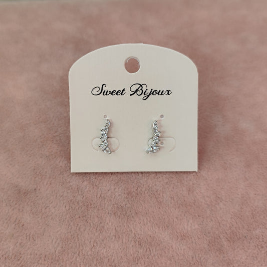 Mine brinco earcuff de zircônia 203DC28