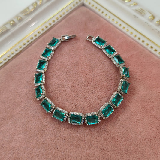 Pulseira de zircônia verde turmalina 207F5C2