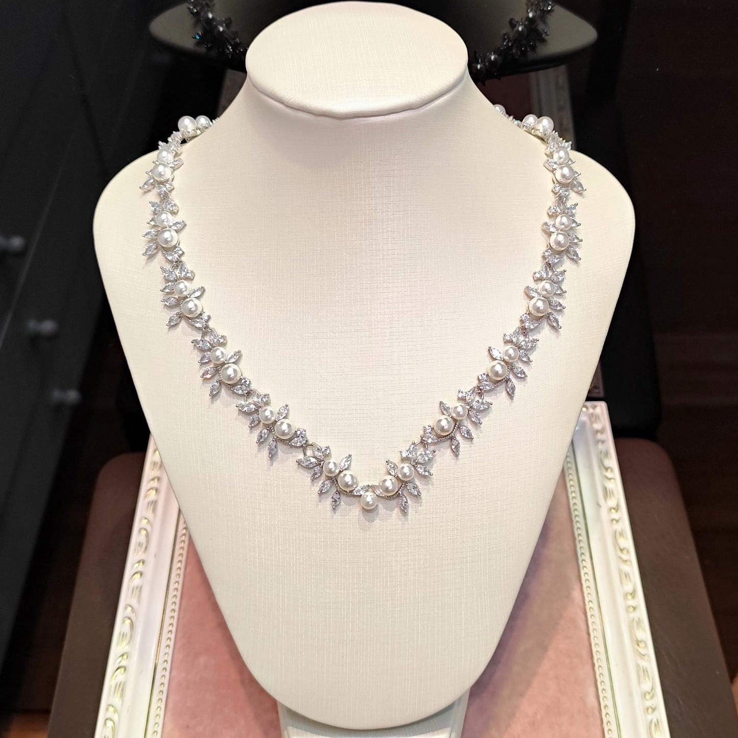 Colar de Pérola com Zircônia 2073349