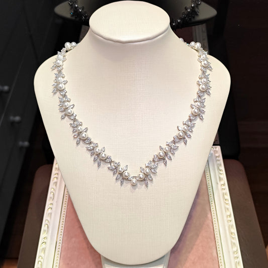 Colar de Pérola com Zircônia 2073349