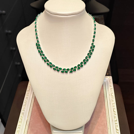 Colar de zircônia verde 2075A64