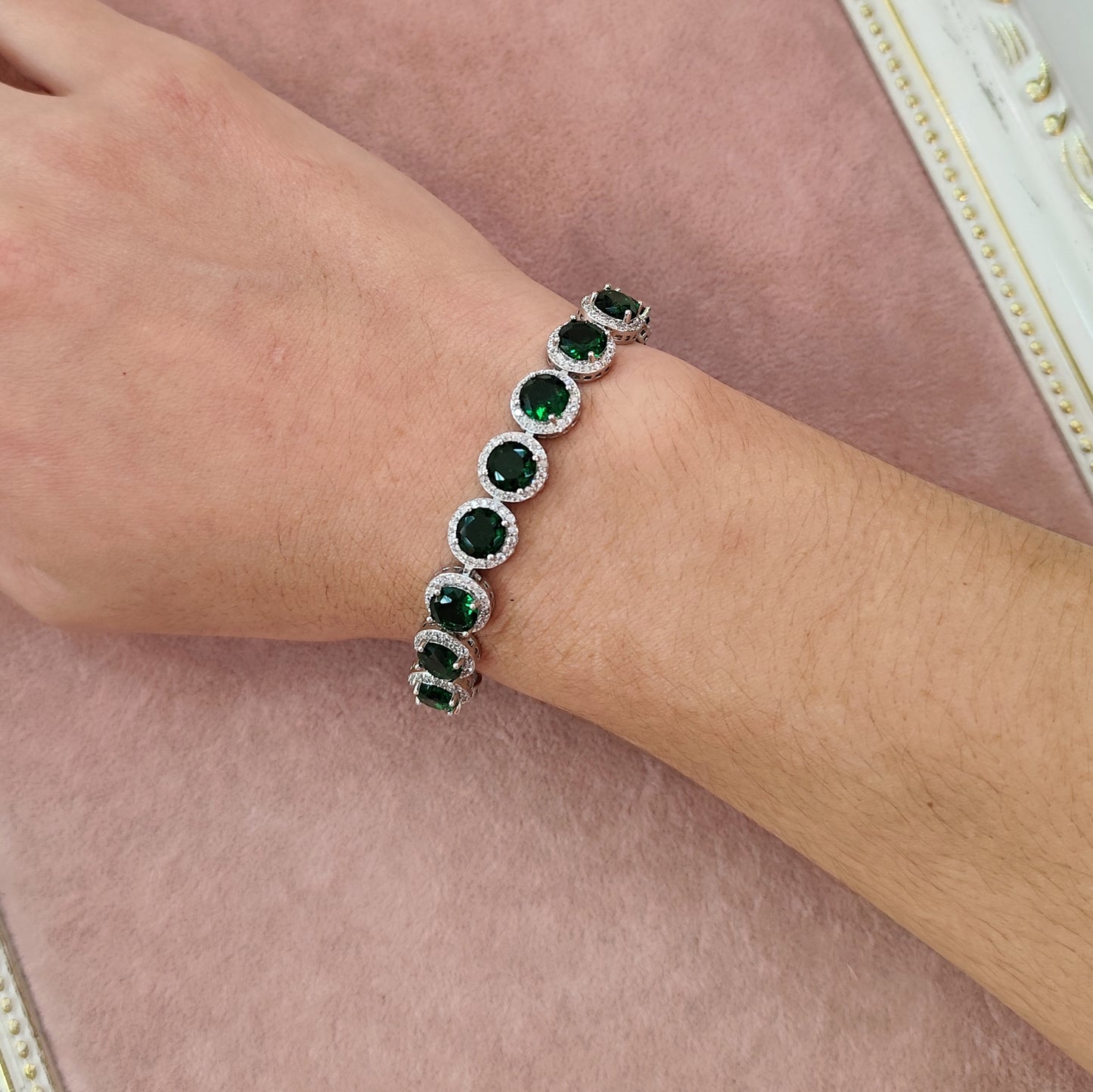 Pulseira de zircônia verde 207F390
