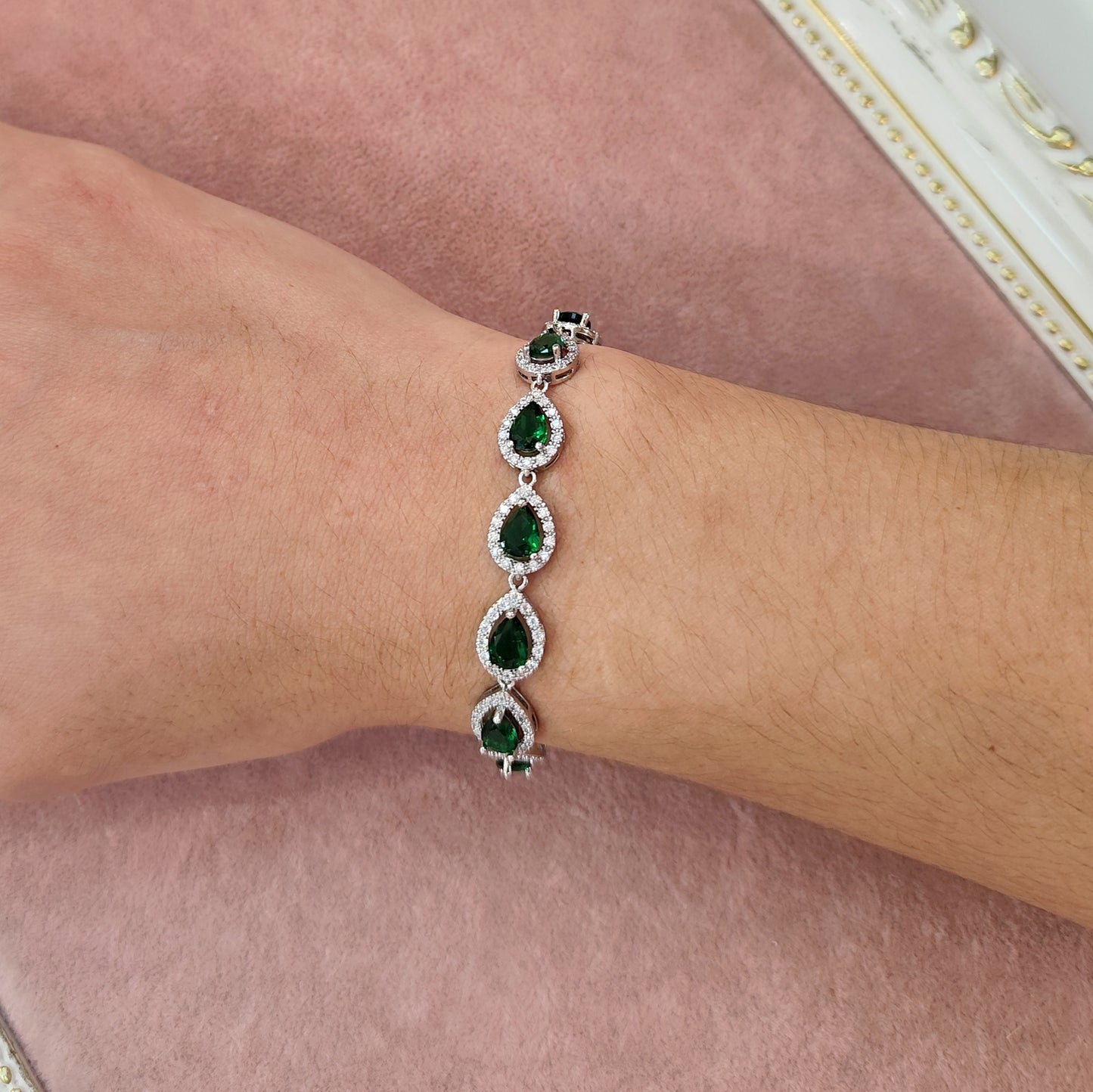 Pulseira de zircônia verde 207F3C3