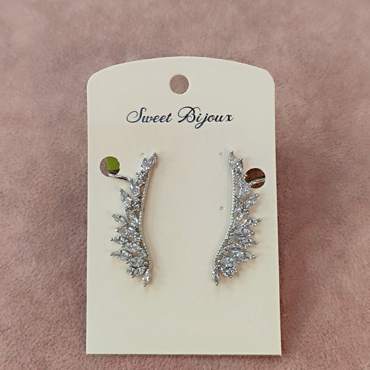 Brinco earcuff de zircônia 2094672