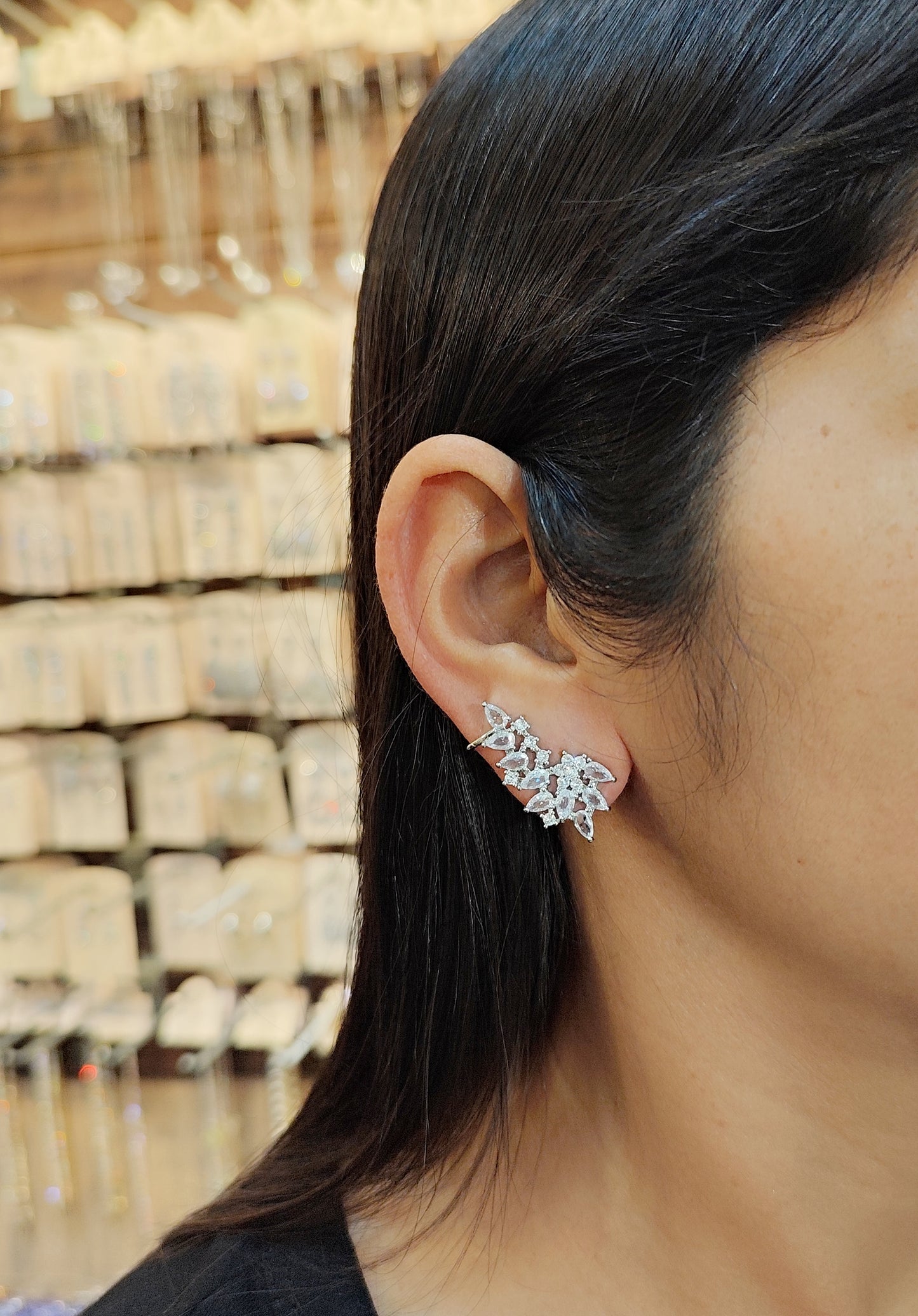 Brinco earcuff de zircônia 20A78CA