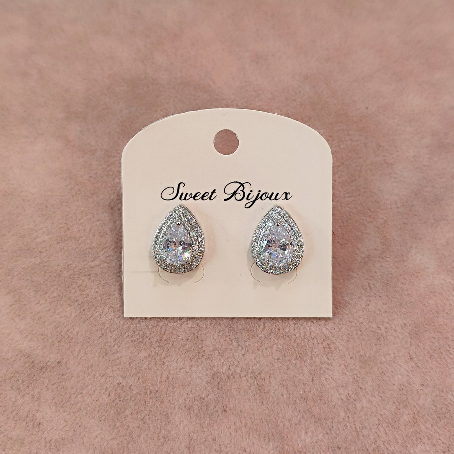 Brinco gota de zircônia 20ACC1E