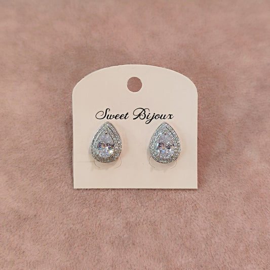 Brinco gota de zircônia 20ACC1E